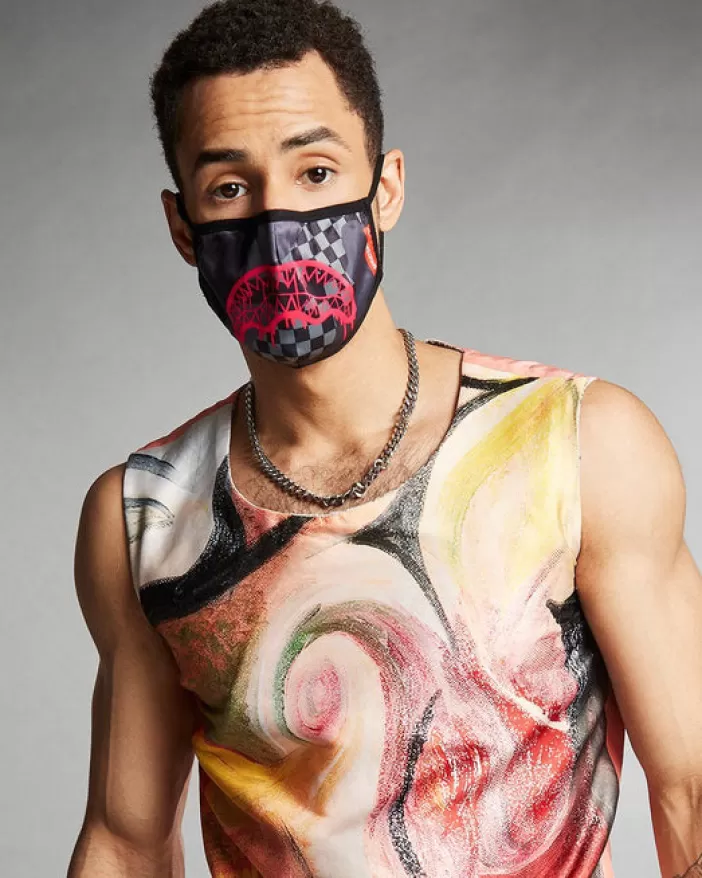 FACE MASKS*Sprayground 3AM PINK DRIP FACE MASK