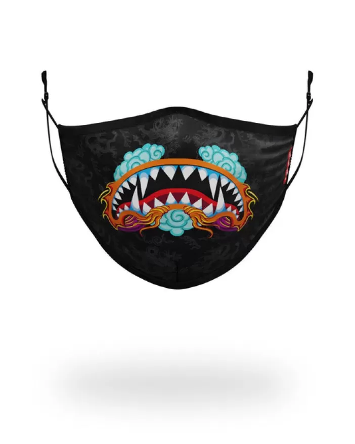 FACE MASKS*Sprayground ADULT DRAGON SHARK FORM FITTING FACE MASK