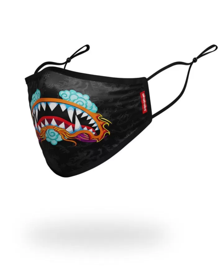 FACE MASKS*Sprayground ADULT DRAGON SHARK FORM FITTING FACE MASK