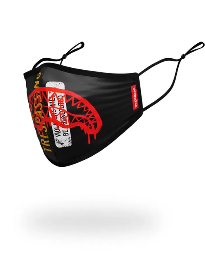 FACE MASKS*Sprayground ADULT NO TRESSPASSING FORM FITTING FACE MASK