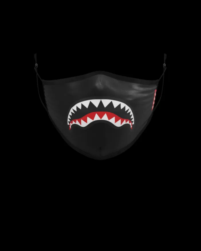 FACE MASKS*Sprayground ADULT SHARK LOGO (BLACK) FORM-FITTING FACE MASK