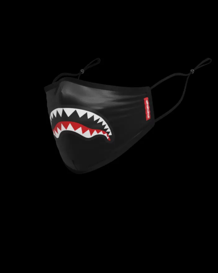 FACE MASKS*Sprayground ADULT SHARK LOGO (BLACK) FORM-FITTING FACE MASK
