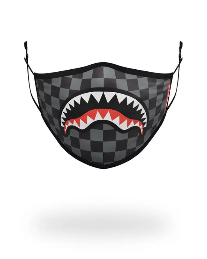 FACE MASKS*Sprayground ADULT SHARKS IN PARIS (GREY) FORM FITTING FACE MASK