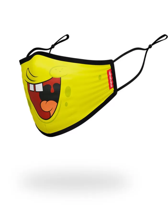 FACE MASKS*Sprayground ADULT SPONGEBOB SMILE FORM FITTING FACE-COVERING