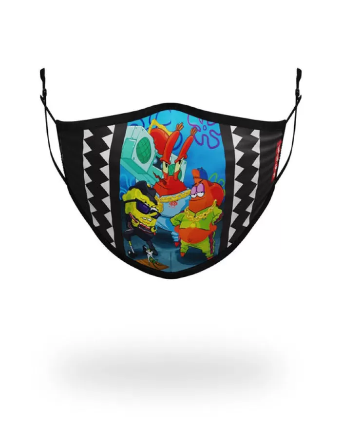 FACE MASKS*Sprayground ADULT SPONGEBOB TRACK SUIT FORM FITTING FACE-COVERING