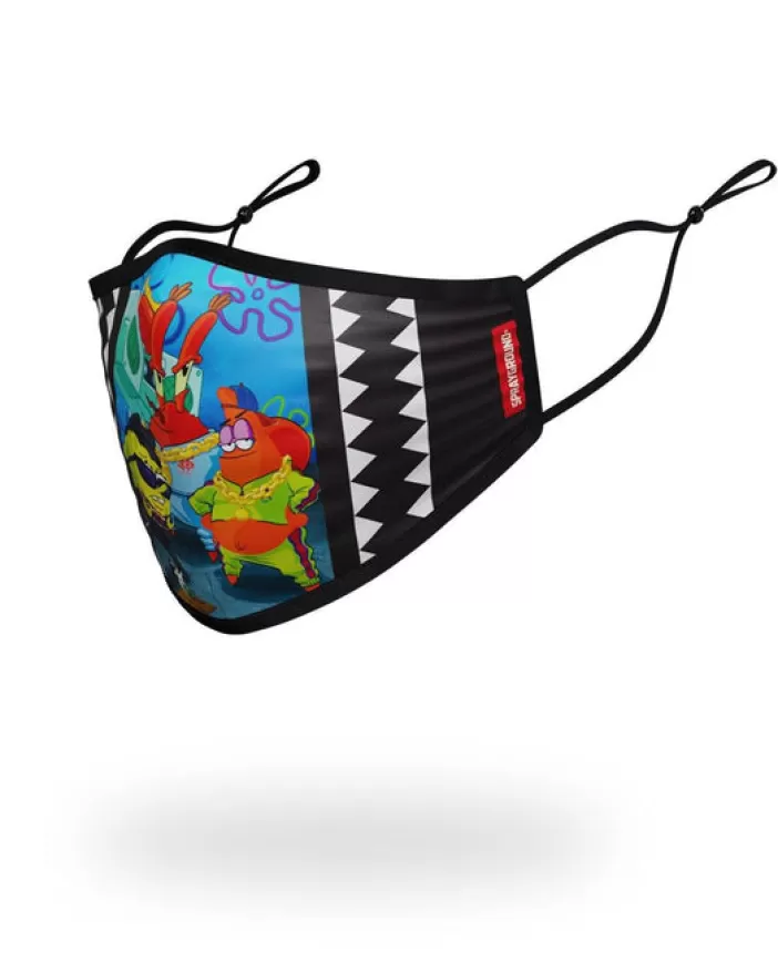 FACE MASKS*Sprayground ADULT SPONGEBOB TRACK SUIT FORM FITTING FACE-COVERING