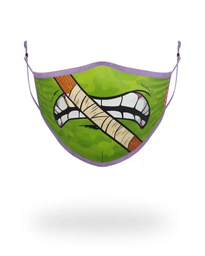 FACE MASKS*Sprayground ADULT TMNT: DONATELLO SHARK FORM FITTING FACE-COVERING