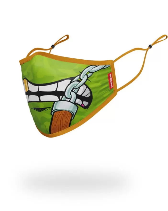 FACE MASKS*Sprayground ADULT TMNT: MICHELANGELO SHARK FORM FITTING FACE-COVERING
