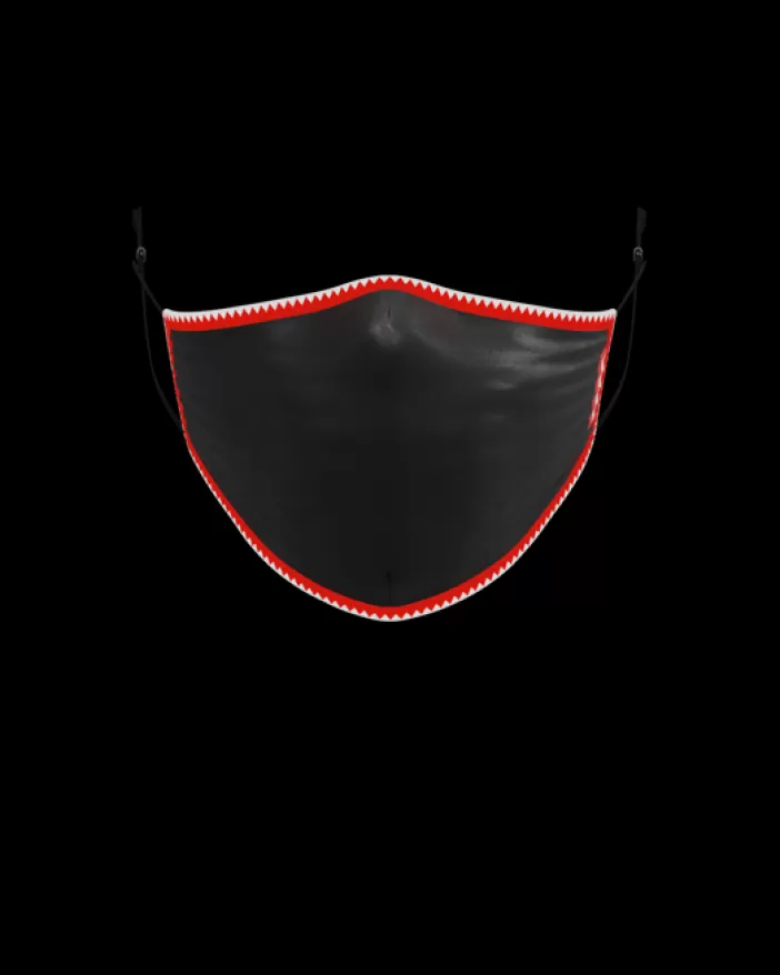 FACE MASKS*Sprayground ADULT VERTICAL SHARK (BLACK) FORM-FITTING FACE MASK