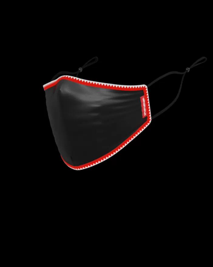 FACE MASKS*Sprayground ADULT VERTICAL SHARK (BLACK) FORM-FITTING FACE MASK