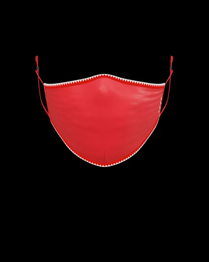 FACE MASKS*Sprayground ADULT VERTICAL SHARK (RED) FORM-FITTING FACE MASK