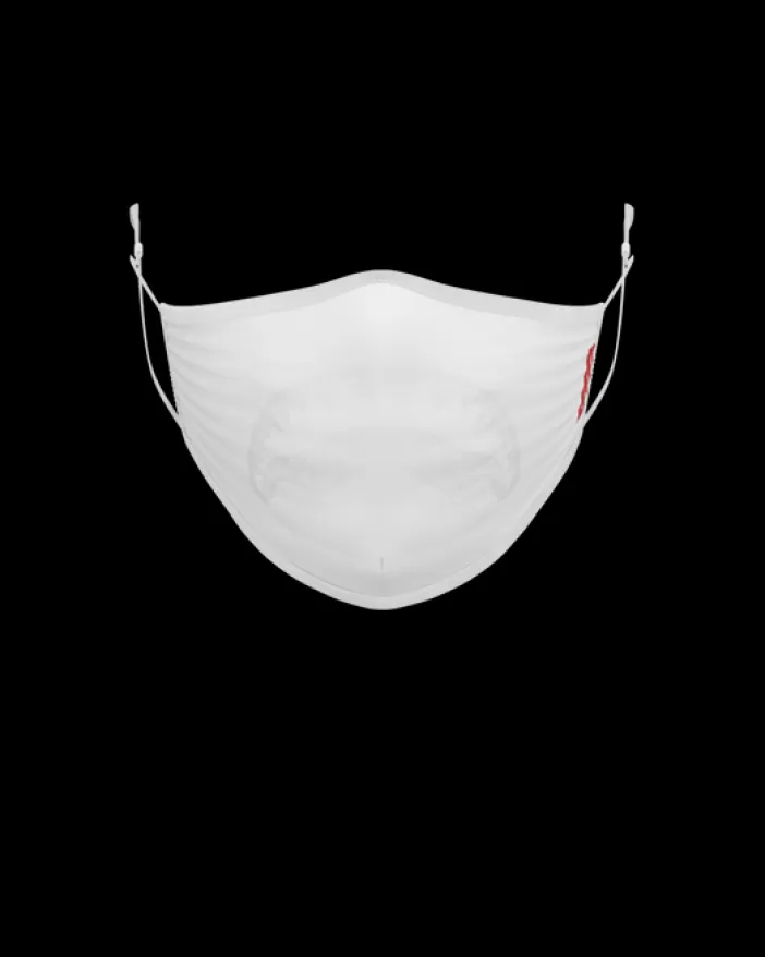 FACE MASKS*Sprayground ADULT WHITE ON WHITE SHARK FORM-FITTING FACE MASK
