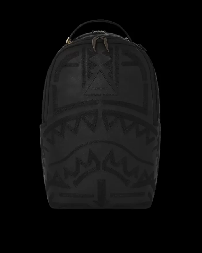 BACKPACKS*Sprayground AFRICAN INTELLIGENCE 9 APEX GENIUS BACKPACK - SANDFLOWER COLLAB