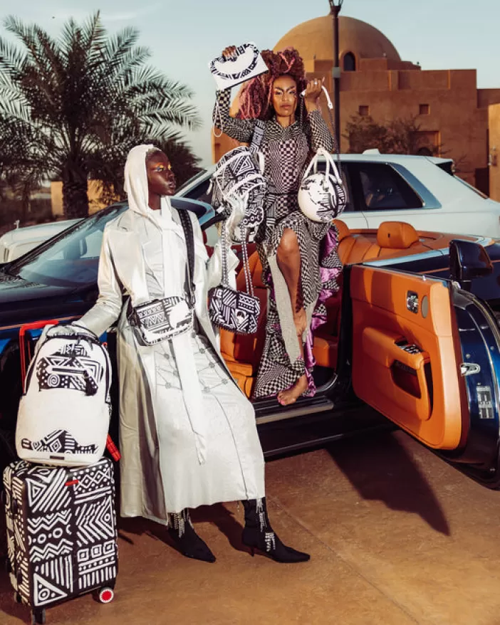 SLINGS | CROSSBODYS*Sprayground A.I.8 AFRICAN INTELLIGENCE - ORIGIN STORY BACKPACK SLING