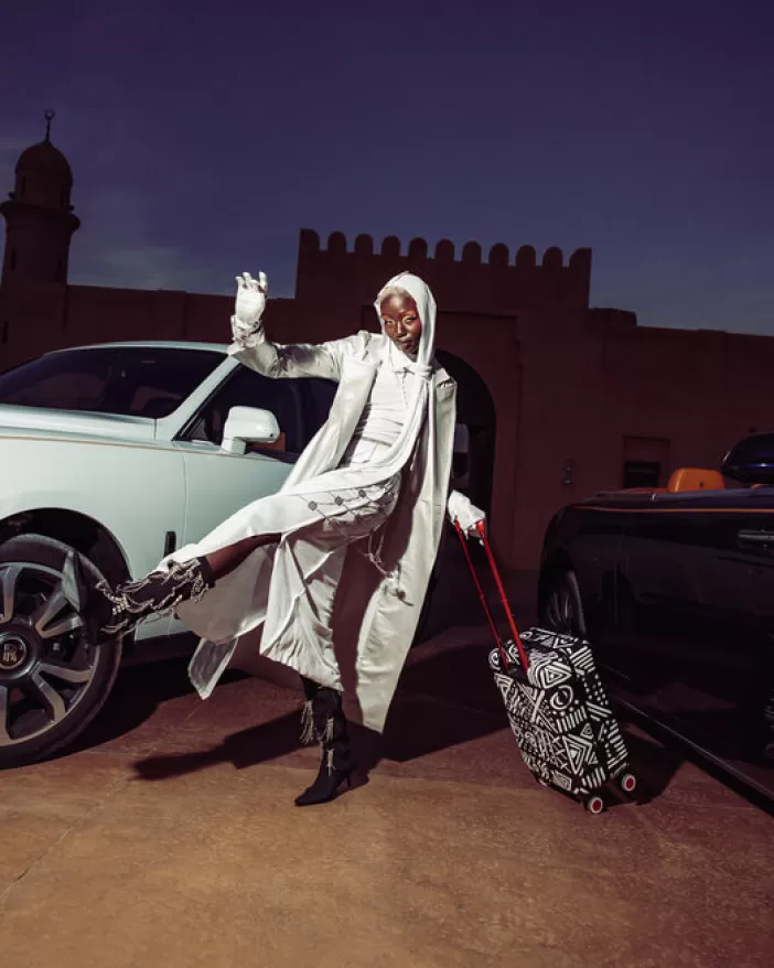 CARRY-ON LUGGAGE*Sprayground A.I.8 AFRICAN INTELLIGENCE - ORIGIN STORY SHARKNAUTICS HARDSHELL CARRY-ON LUGGAGE
