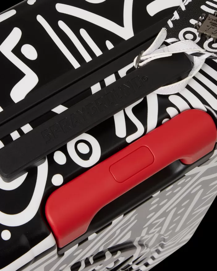 CARRY-ON LUGGAGE*Sprayground A.I.8 AFRICAN INTELLIGENCE - ORIGIN STORY SHARKNAUTICS HARDSHELL CARRY-ON LUGGAGE
