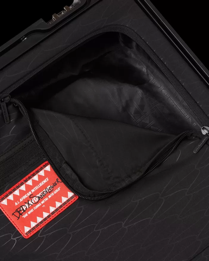 CARRY-ON LUGGAGE*Sprayground A.I.8 AFRICAN INTELLIGENCE - ORIGIN STORY SHARKNAUTICS HARDSHELL CARRY-ON LUGGAGE