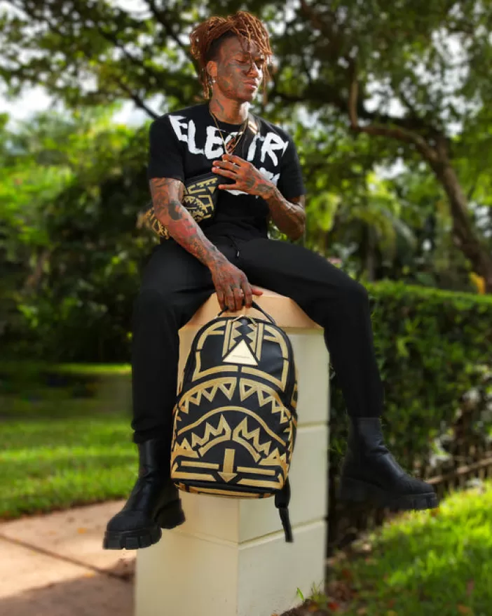 BACKPACKS*Sprayground A.I.8 AFRICAN INTELLIGENCE PATH TO THE FUTURE II BACKPACK (DLXV)