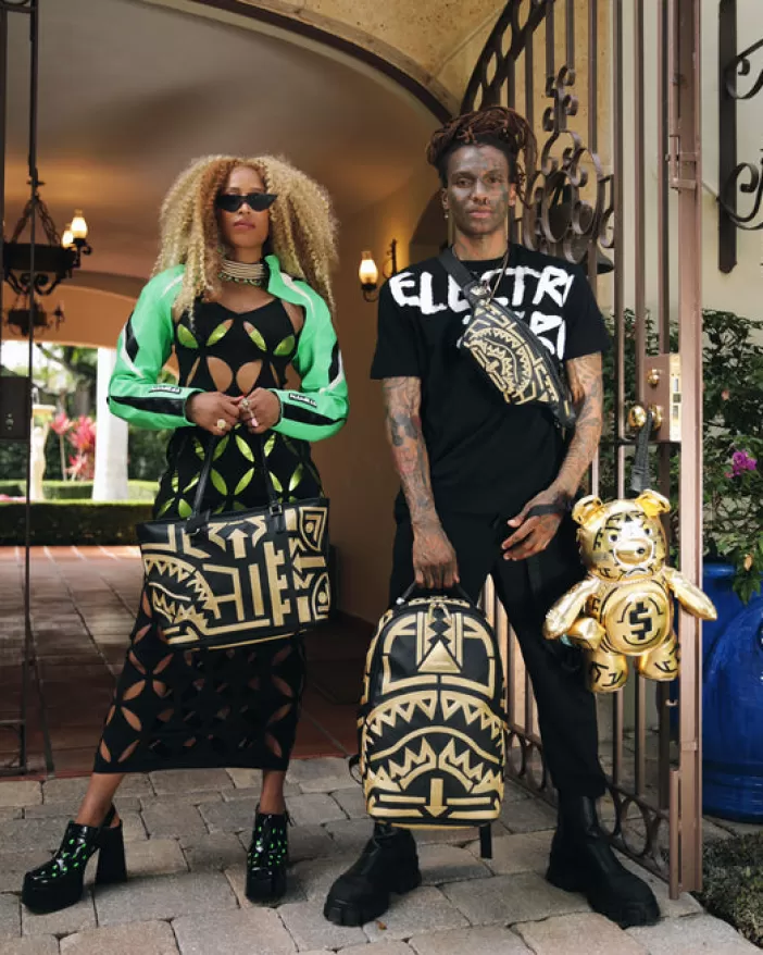 CROSSBODYS*Sprayground A.I.8 AFRICAN INTELLIGENCE PATH TO THE FUTURE II SAVVY CROSSBODY