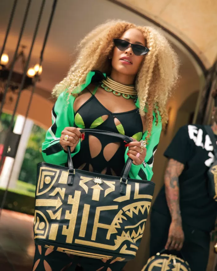 TOTES | HANDBAGS*Sprayground A.I.8 AFRICAN INTELLIGENCE PATH TO THE FUTURE II TOTE