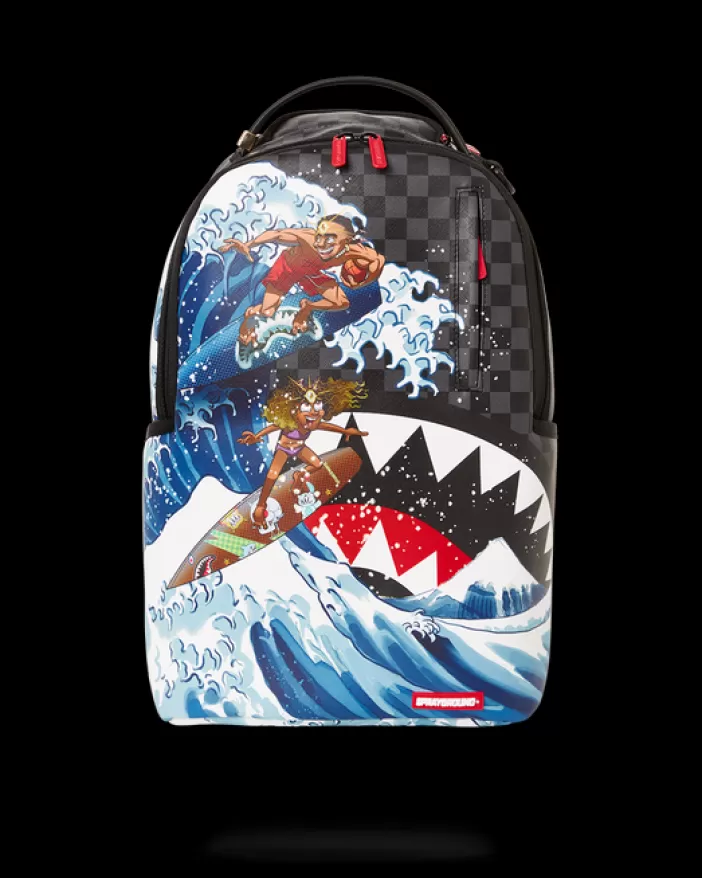 BACKPACKS*Sprayground AMARI BAILEY u0026 SISTER SURFRIDER COLLAB BACKPACK (DLXV)