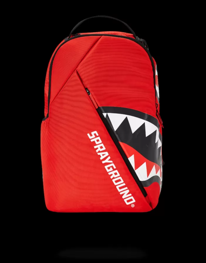 BACKPACKS*Sprayground ANGLED SHARK (RED)