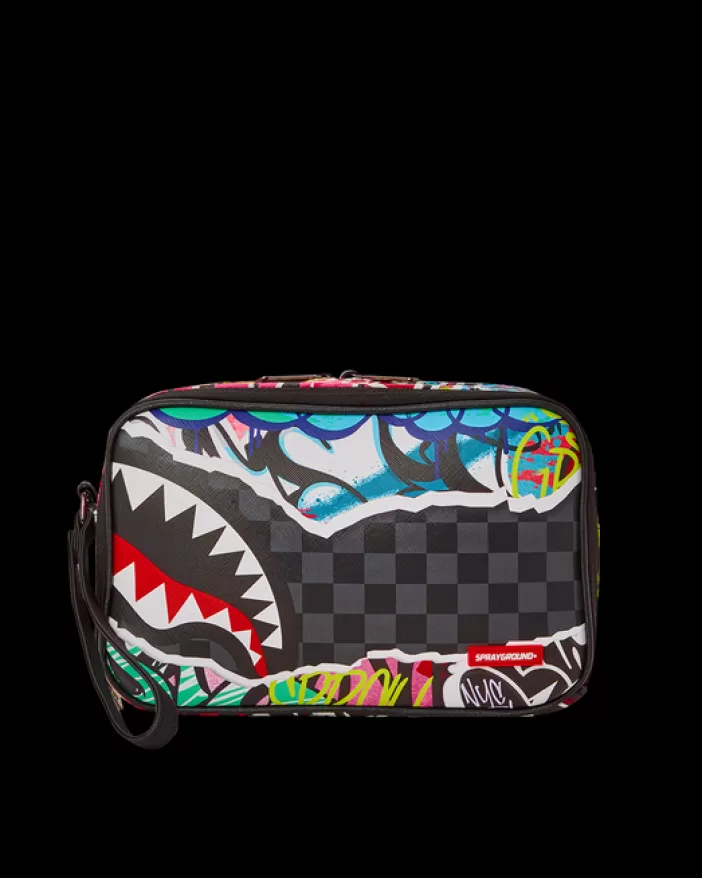 TOILETRIES AKA MONEY BAGS*Sprayground ARTISTIC PURSUIT TOILETRY BAG