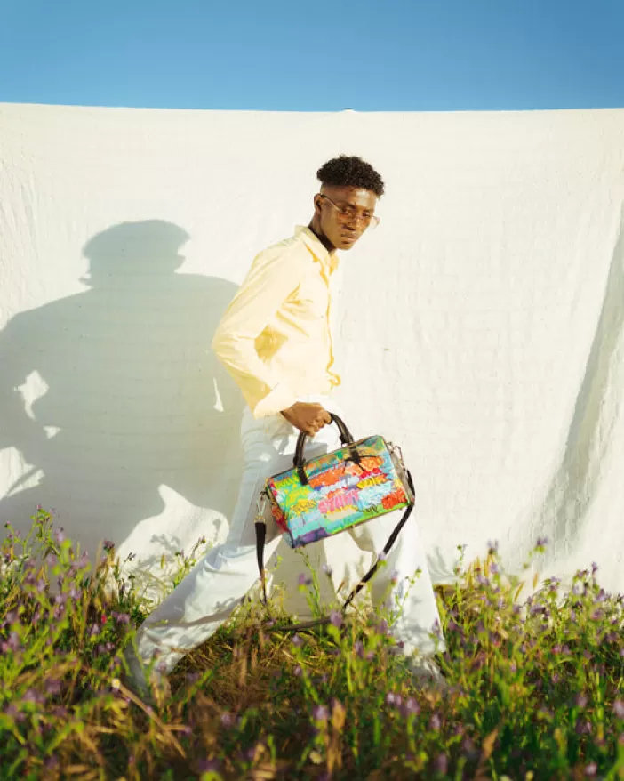 DUFFLES*Sprayground ASTROMANE SHARKS IN SPACE MINI DUFFLE