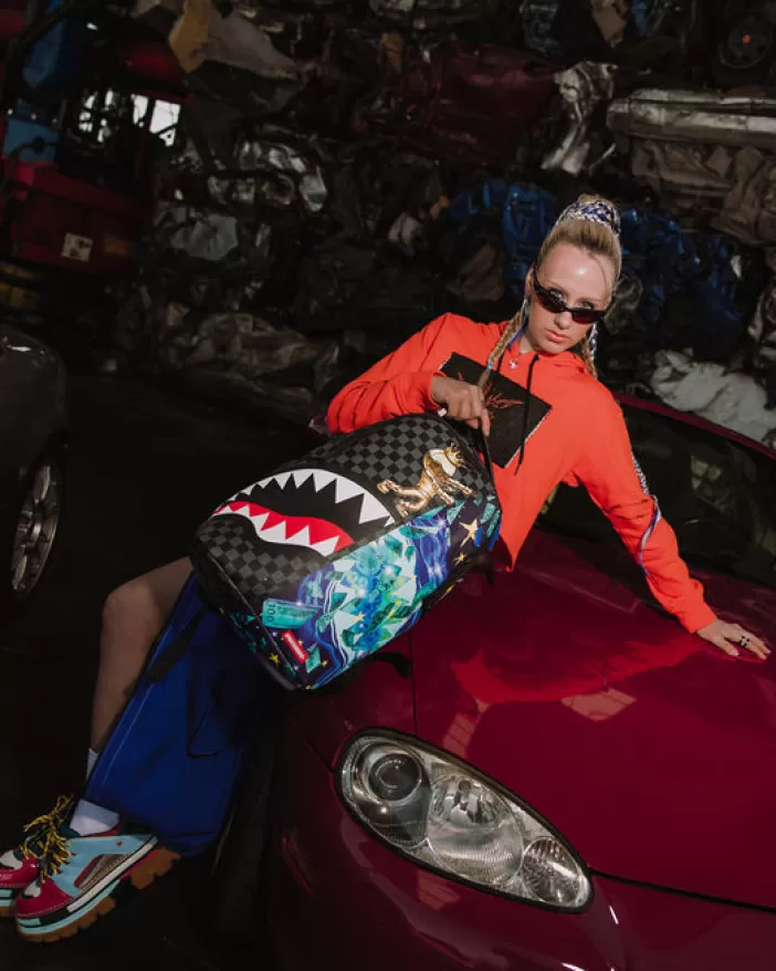 BACKPACKS*Sprayground ASTROMANE WELCOME TO MY WORLD BACKPACK (DLXV)
