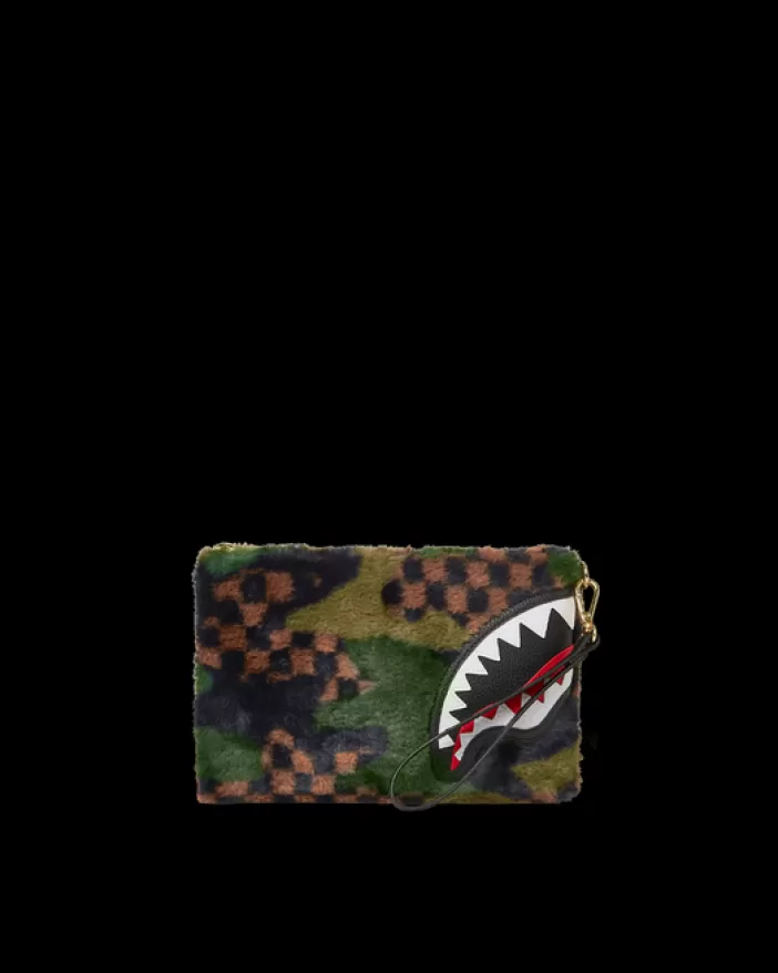 CROSSOVER CLUTCHES*Sprayground BIG SKY FUR SHARK CROSSOVER CLUTCH