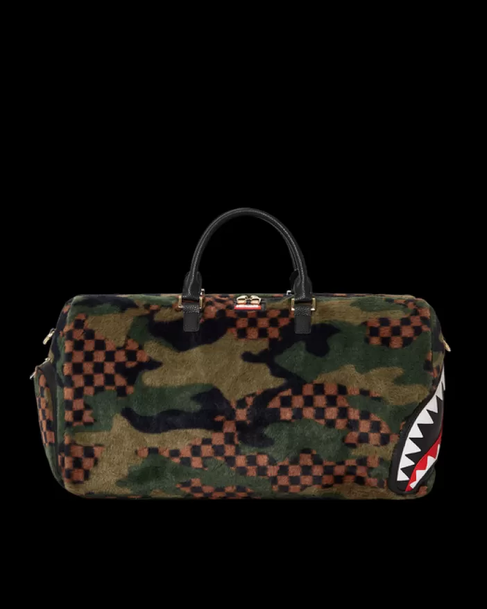 DUFFLES*Sprayground BIG SKY FUR SHARK DUFFLE