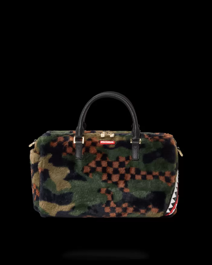 DUFFLES*Sprayground BIG SKY FUR SHARK MINI DUFFLE