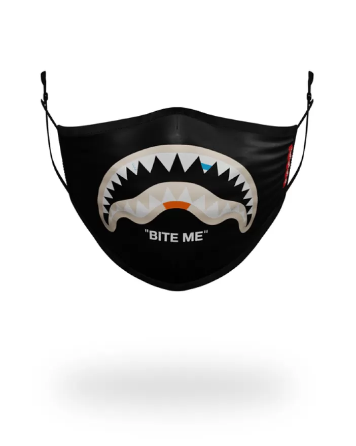FACE MASKS*Sprayground BITE ME SHARK (BLK) POLYESTER FACE MASK