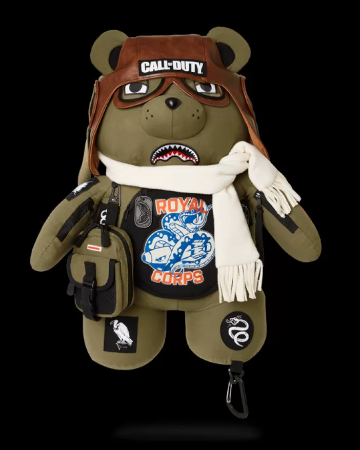 TEDDY BEAR BACKPACKS | BACKPACKS*Sprayground CALL OF DUTY AVIATOR FEARLESS MONEYBEAR TEDDYBEAR BACKPACK