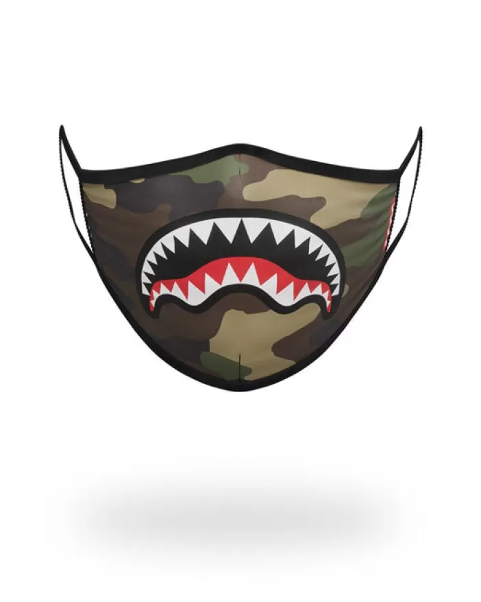 FACE MASKS*Sprayground CAMO SHARKMOUTH FORM-FITTING MASK