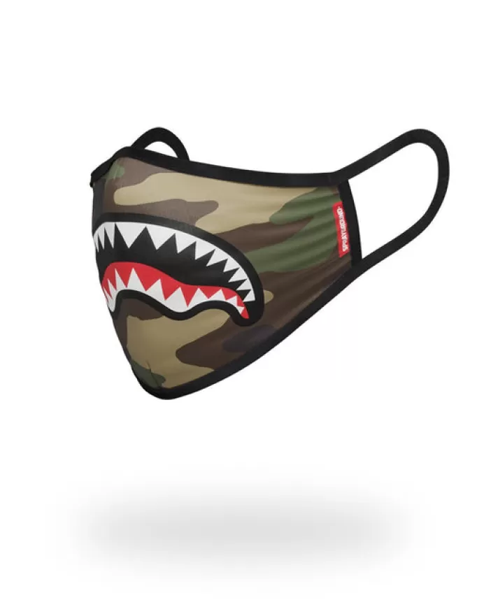 FACE MASKS*Sprayground CAMO SHARKMOUTH FORM-FITTING MASK