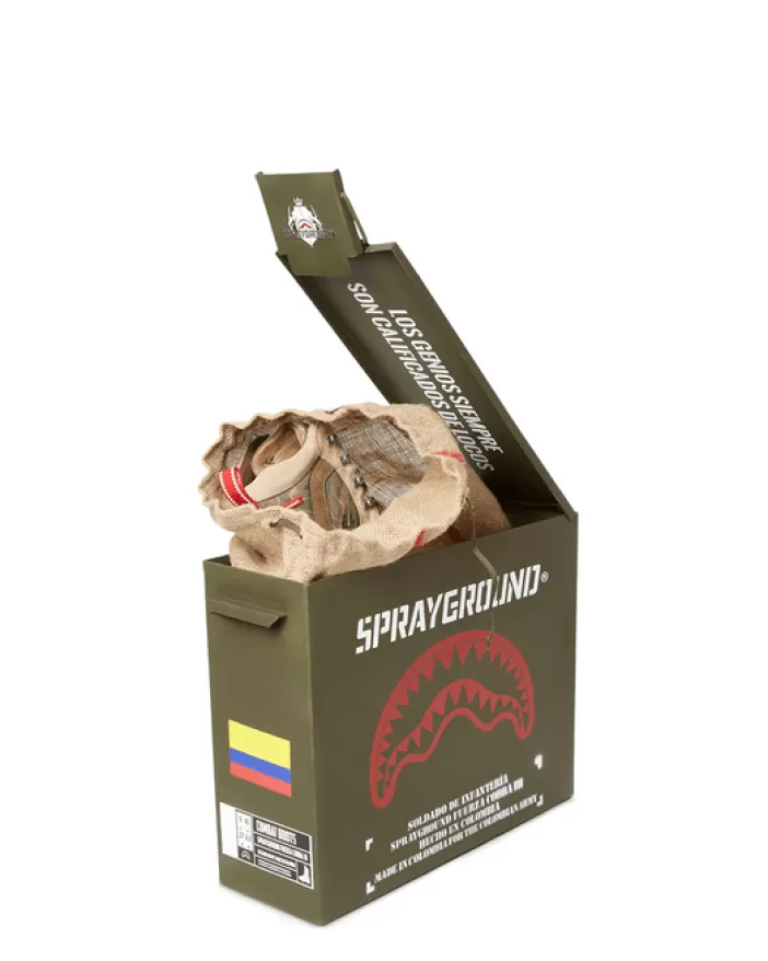 BOOTS*Sprayground CAMO TERRAIN FUERZA COBRA PARATROOPER BOOTS - MADE IN COLOMBIA NUMBERED 1/280 PAIRS