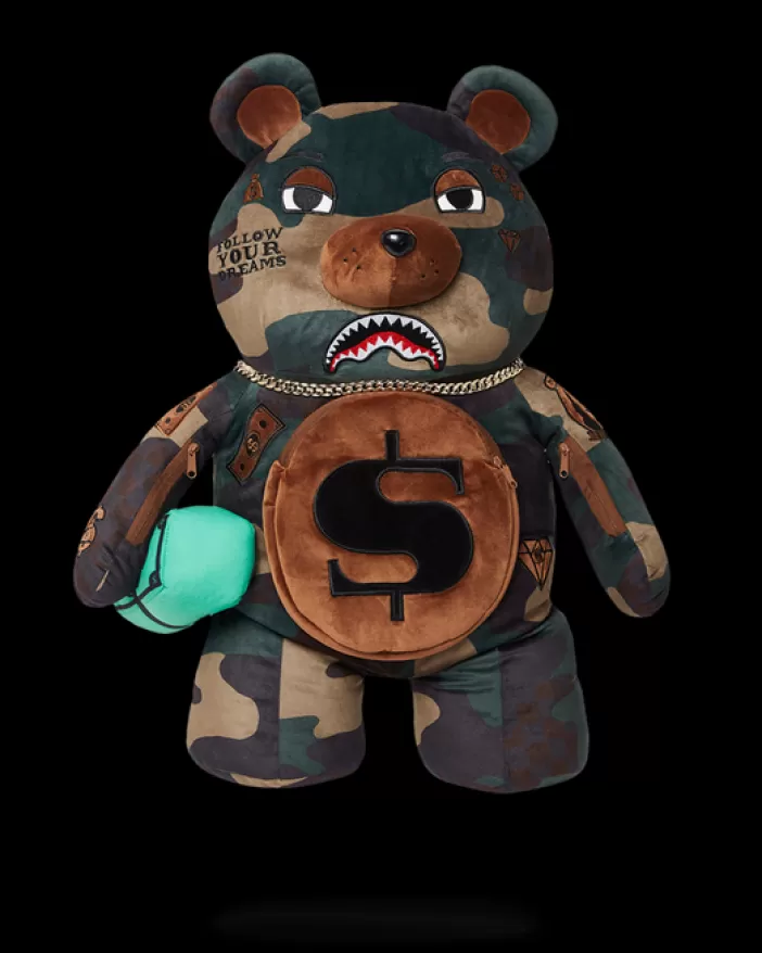 TEDDY BEAR BACKPACKS | BACKPACKS*Sprayground CAMOCHECK MONEYBEAR TEDDYBEAR BACKPACK