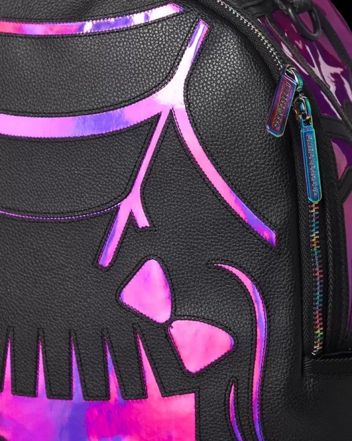 BACKPACKS*Sprayground CAZZU IRIDESCENT CUT u0026 SEW SPIDER SKULL SHARK BACKPACK (DLXV)