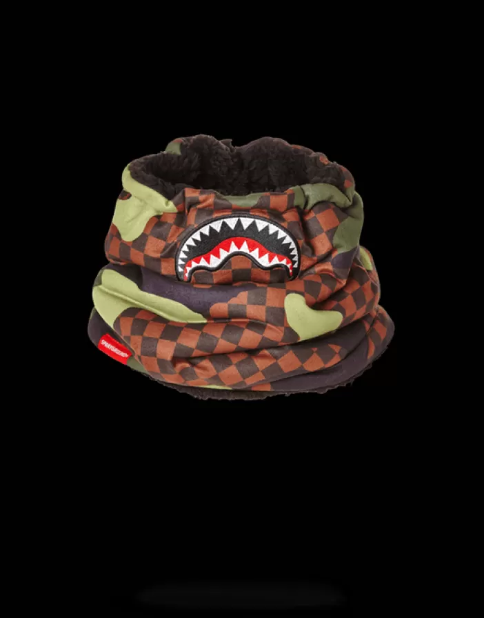 SKI MASKS*Sprayground CHECKER CAMO NECK WARMER
