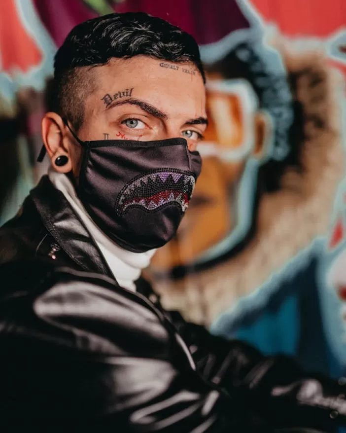 FACE MASKS*Sprayground CLEARCUT FACE MASK (BLACK)