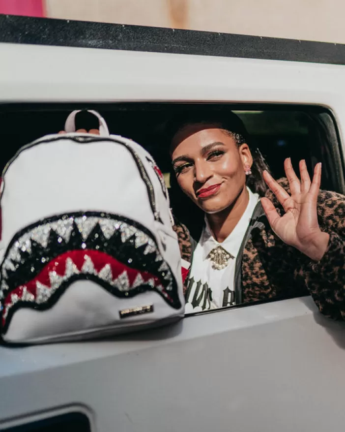 SAVAGES | BACKPACKS*Sprayground CLEARCUT SAVAGE BACKPACK (WHITE)