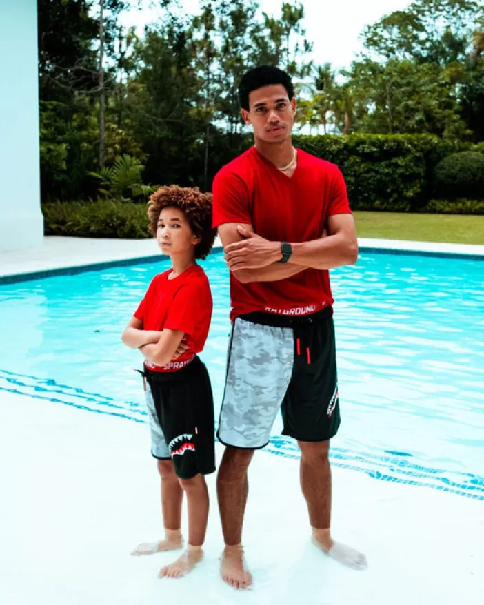 SWIMWEAR*Sprayground DAMAGE CONTROL CORTO SWIM TRUNKS
