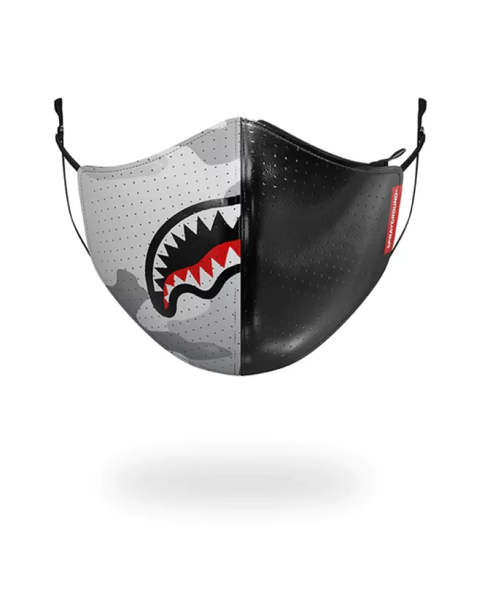 FACE MASKS*Sprayground DAMAGE CONTROL STASH POCKET VEGAN LEATHER FACE MASK