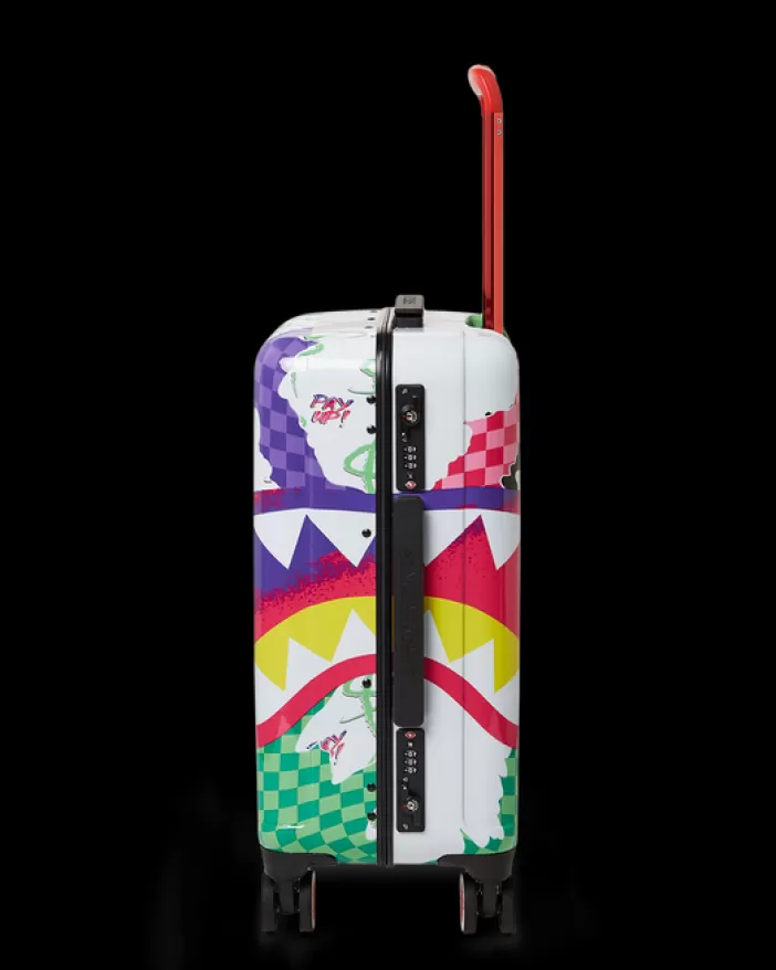 CARRY-ON LUGGAGE*Sprayground DREAMY TECHNICOLOR SHARKNAUTICS HARDSHELL CARRY-ON LUGGAGE