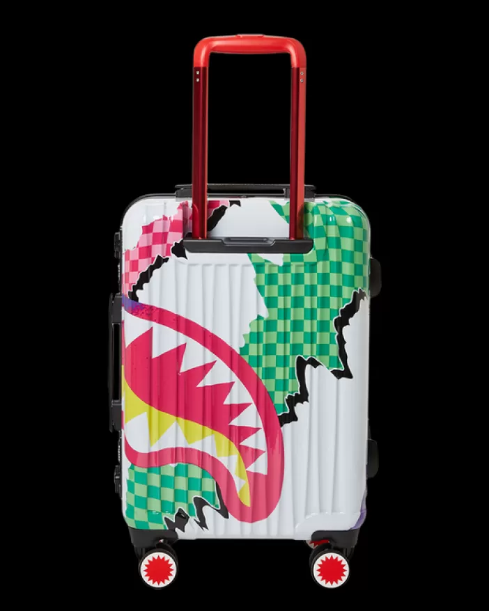 CARRY-ON LUGGAGE*Sprayground DREAMY TECHNICOLOR SHARKNAUTICS HARDSHELL CARRY-ON LUGGAGE