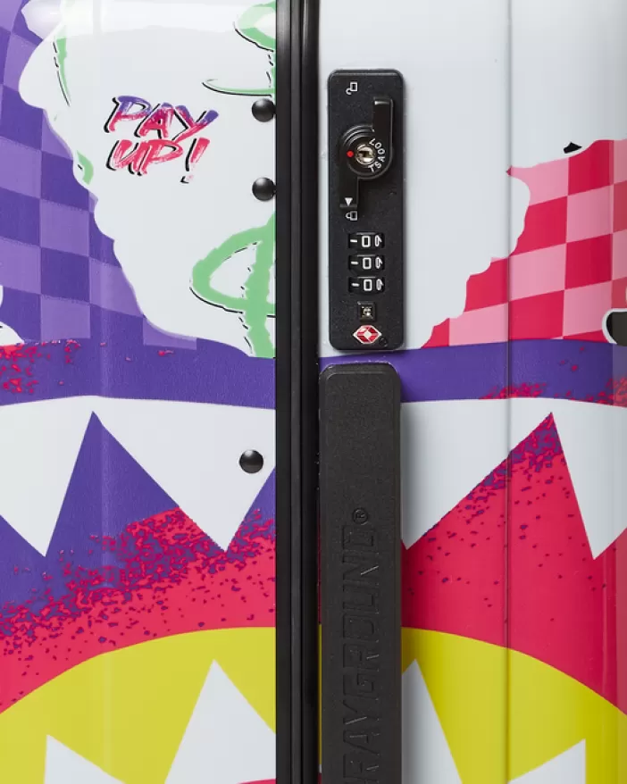 CARRY-ON LUGGAGE*Sprayground DREAMY TECHNICOLOR SHARKNAUTICS HARDSHELL CARRY-ON LUGGAGE