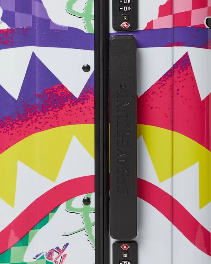 CARRY-ON LUGGAGE*Sprayground DREAMY TECHNICOLOR SHARKNAUTICS HARDSHELL CARRY-ON LUGGAGE
