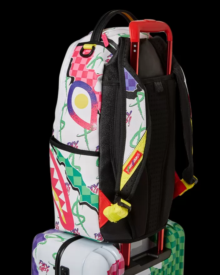 CARRY-ON LUGGAGE*Sprayground DREAMY TECHNICOLOR SHARKNAUTICS HARDSHELL CARRY-ON LUGGAGE