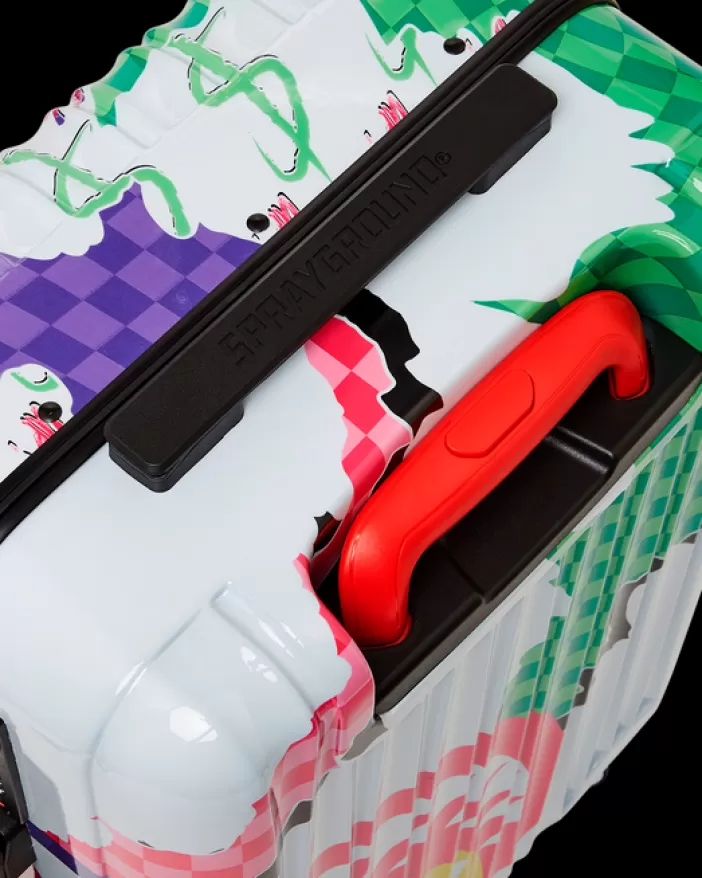 CARRY-ON LUGGAGE*Sprayground DREAMY TECHNICOLOR SHARKNAUTICS HARDSHELL CARRY-ON LUGGAGE